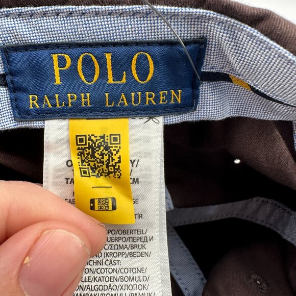 Polo Ralph Lauren Classic Brown Baseball Cap Little Pony Embroidered NEW - Picture 9 of 10